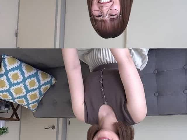 A Calm, Glasses-wearing Girl with Big I-cup Tits Applied for a Job.