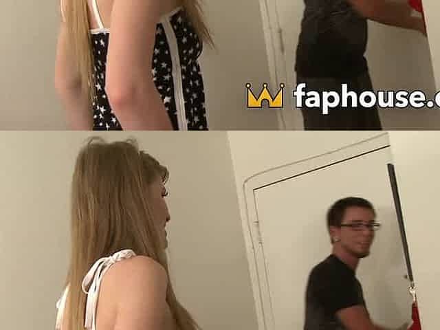 Horny Teen Slut Gets Banged by Online Date in her Virgin Apartment.