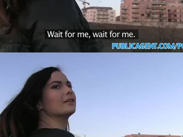PublicAgent Large boobs sweetheart screwed in forest