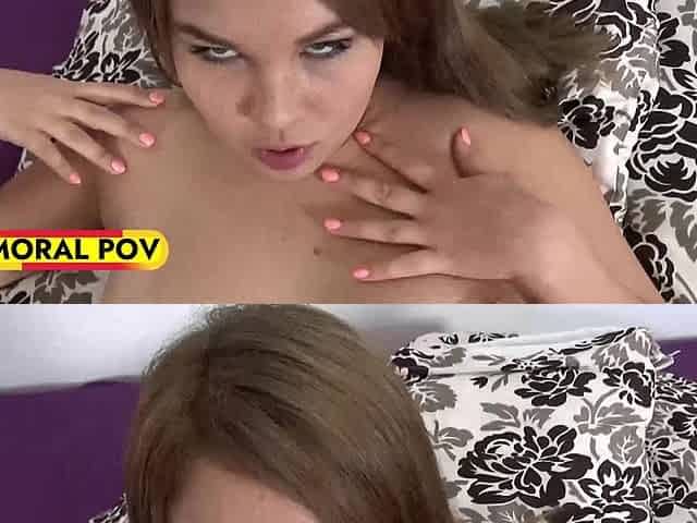 Shy Teenager Courtney Blue Tight Cunt Stretched Out by Her First Fat Cock - Immoral POV 4K