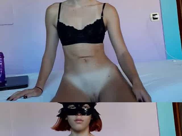 Redhead babe orgasms from anal dildo masturbation on webcam