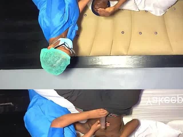 Nice-looking black nurse gave me a fine sex