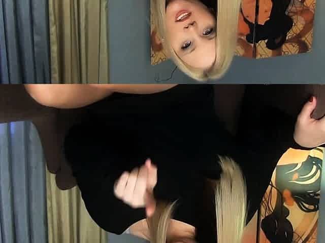 Solo blonde wam fetish enema toyed with anal dildo