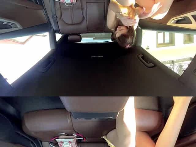 HAWT breasty hottie backseat squirting