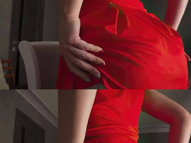 Upskirt Showing Off Ass Fetish In Short Dress