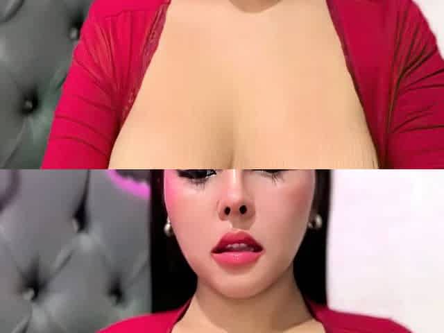 Busty brunette with big boobs rides cock