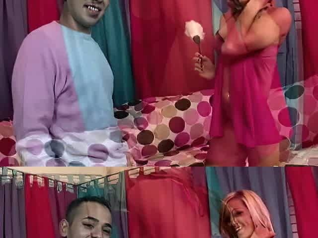 Blonde Girl Sucks Cocks