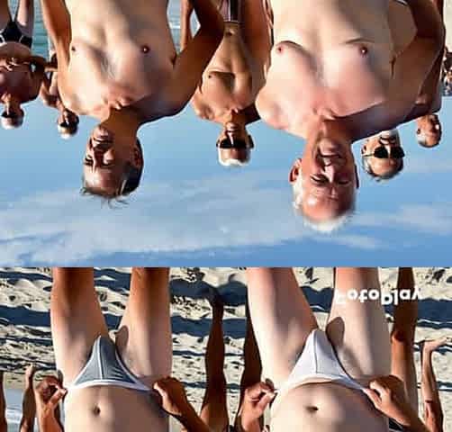 Ai Oldermen in G-String Undies at the beach