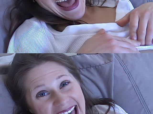 Makenzie Wilson Cute Petite Skinny Coed Huge Cock POV Blowjob and Huge Messy Facial