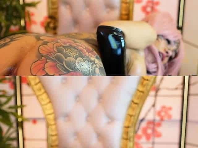 Tattooed Babe Wrecks Her Ass with Her Fuck Machine