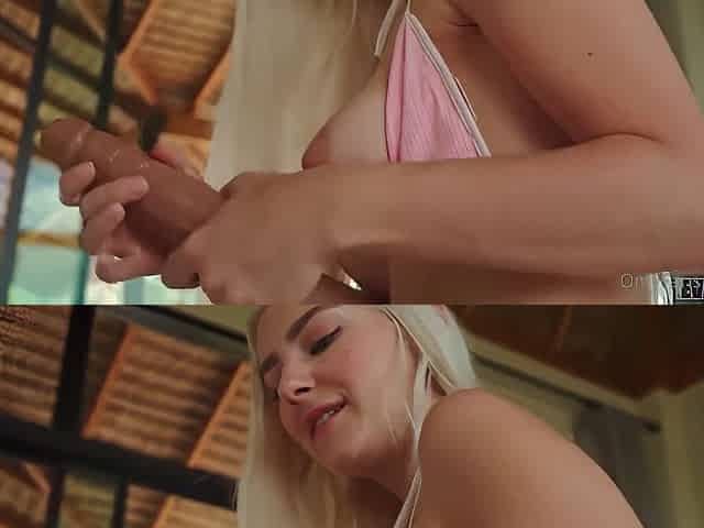 Bikini Blonde Buttsex - Eva Elfie Dildo