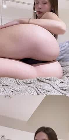 Close up teen foot worship