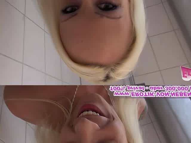 German amateur ass fuck in the shower POV