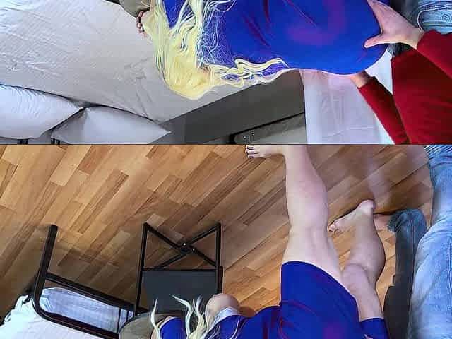 The MILF did not expect that they would take advantage of her big ass when she bent down