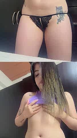 My nice-looking Colombian girlfriend appeared juicy and shivering at my door.