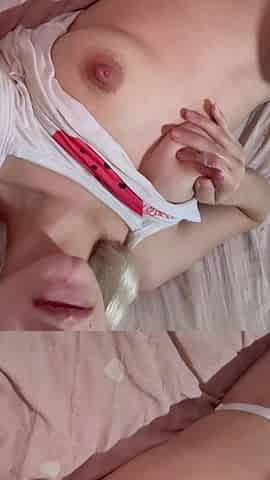 Hot Alice Lima Plays with Her Tits and Tight Pussy