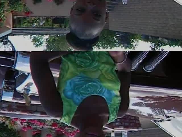 Ebony doxy sucks white jock below hawt water