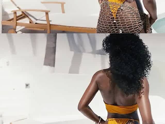 Tiny Ebony Voyeur Wench Nicole Kitt Masturbating By The Pool Outdoors