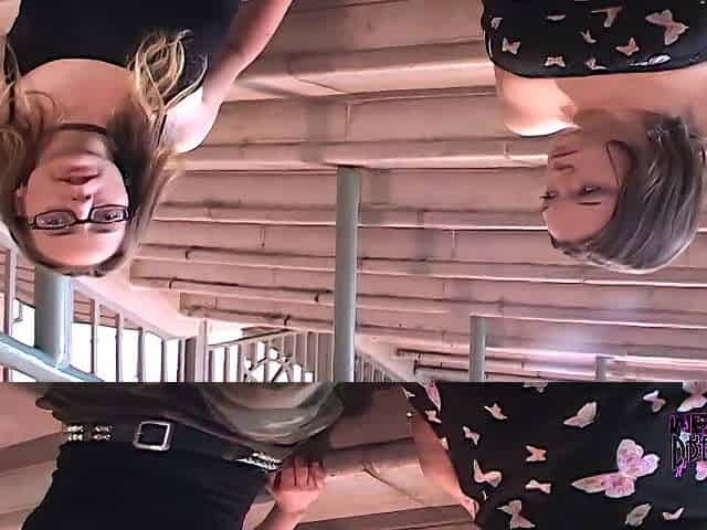 Kari and Rose flash and dance nude