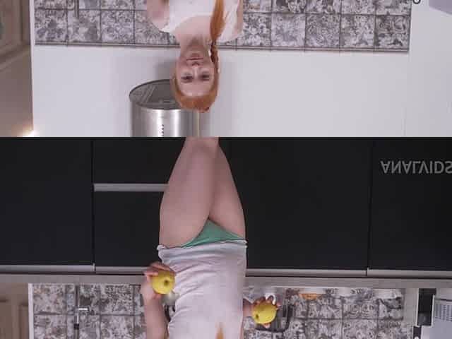 0% of teen tits ! First Double Vaginal of a redhead babe