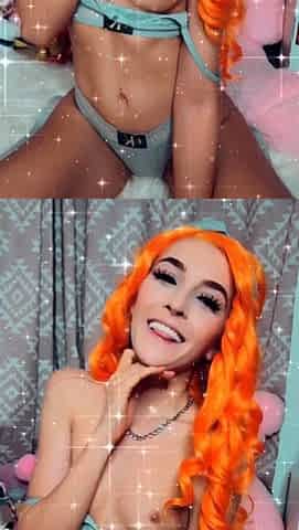 Close up fuck girl in big cock