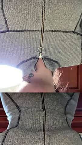 Big boob brunette masturbates on webcam