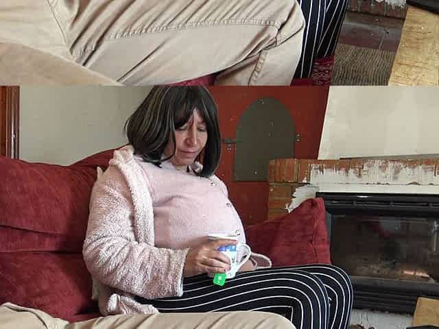 Pregnant Stepmother Touching Her Virgin Stepsons Cock for the First Time