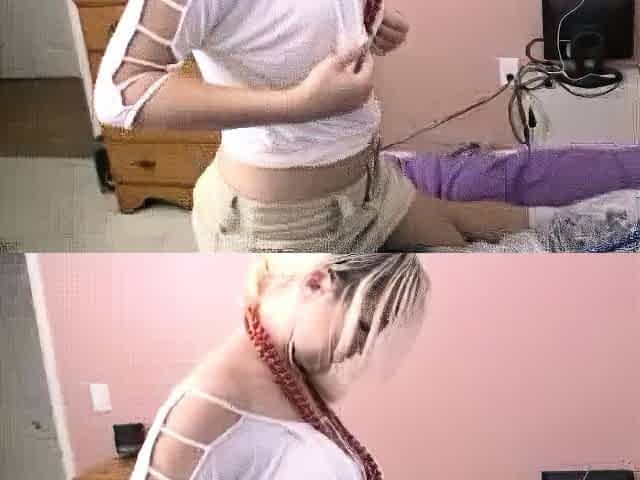 Blonde teen Mandy loves letting guys nut on her face and