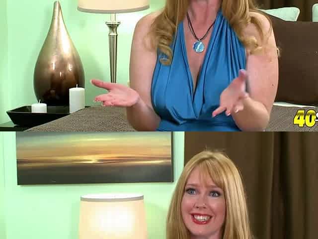 CLASSIC MONDAY, PART 1: Mom Heather Barron talks and sucks cock at the same time - Heather Barron - 40SomethingMag
