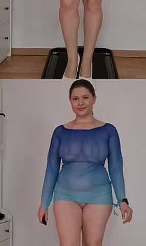 See-through Beach Dresses Over Micro Bikini - Heels, Jiggle & Treadmill Tease