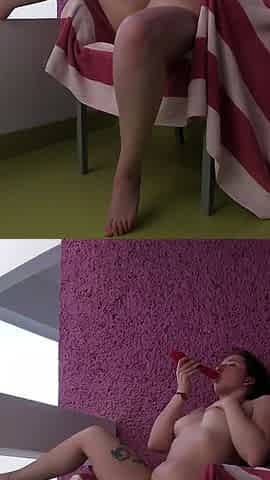 Candy Camille Masturbates Until She Squirts on the Balcony of Temptation Cancun