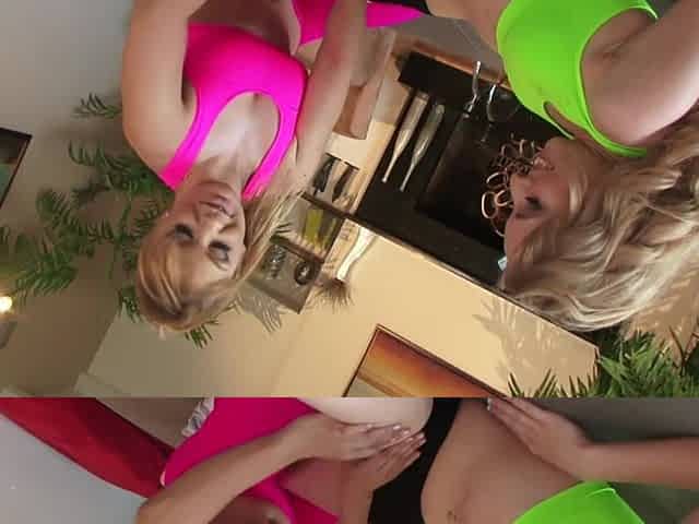 Lesbian porn with Tanya Tate, Lea Lexis, and Sofie Carter in bikinis