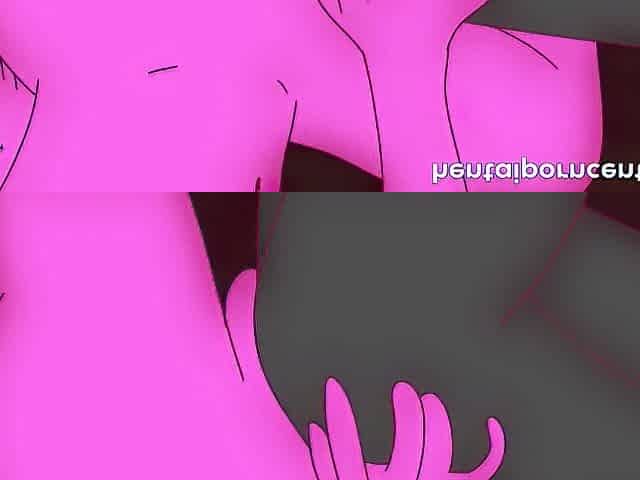 Ebony is screwed by Futanari Pink in the booty