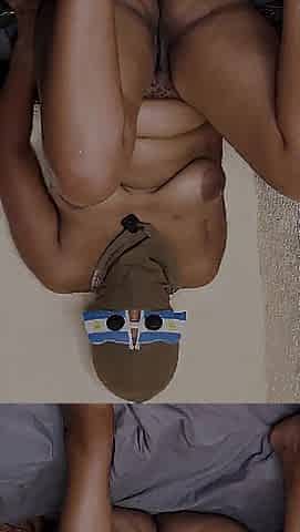 Afro Lesbo Bang Her Self Using Cucumber