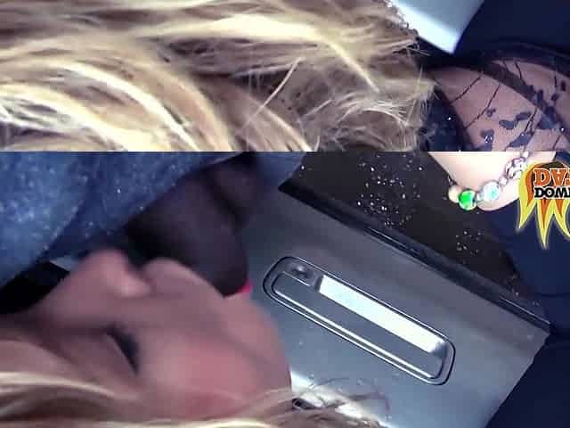 Eva Adams got her pussy filled with sticky sperm in public.