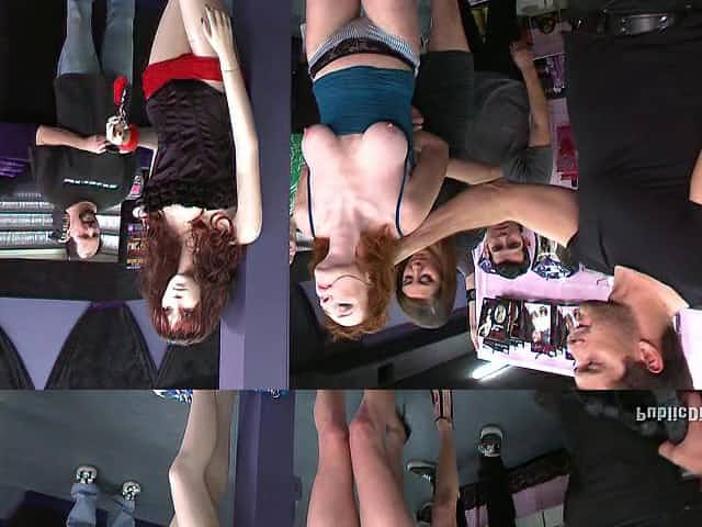 Redhead cutie fucked and toyed with in hot bondage scene