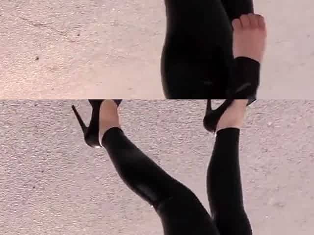 Outdoor Latex Fun with a Hot Amateur