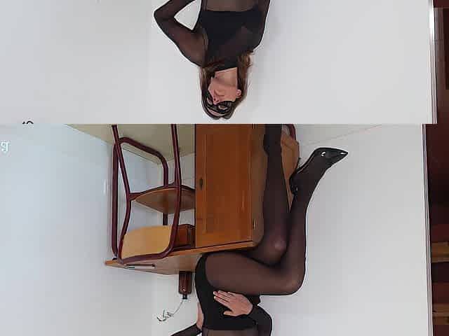 Office Seduction: Cum on My Hose-Overspread Legs