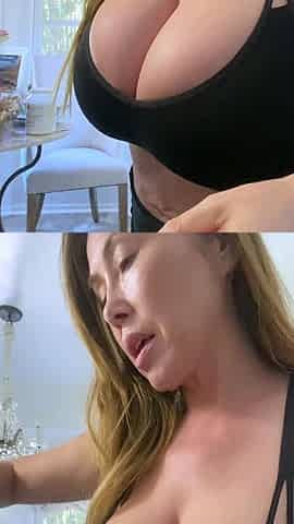 Big boobs milf masturbates with her dildo