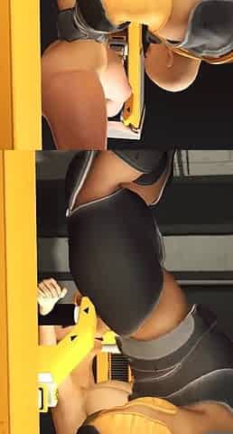 Cyber hunter fucks hard a sexy brunette in the sci-fi prison