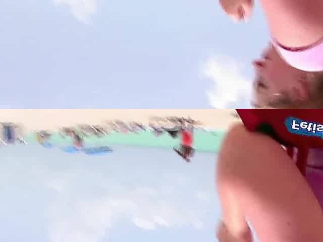 Nice-looking ginger floozy with giant bazookas gets her cunt fucked by a large weenie