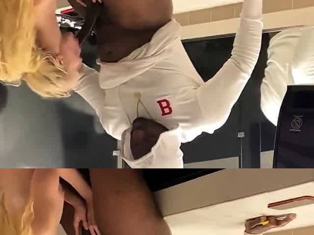 Cheating Snowbunny Gets BBC Painal In Bathroom