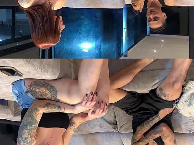 Redhead Latina MILF and Her Friend Share Intense Amateur Session