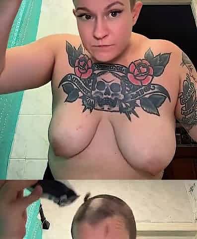 Shaving My Head Topless