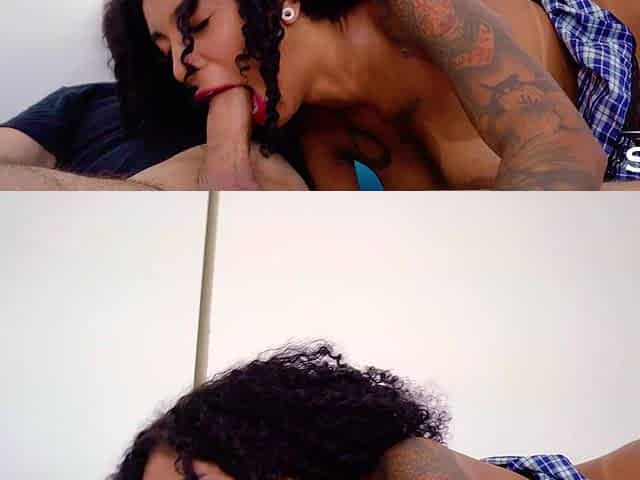 Hot Ebony Girl Takes in the Ass