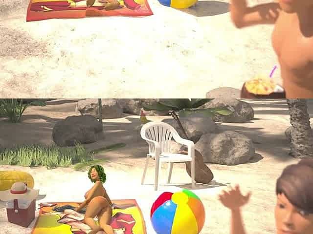3DGSPOT - Oily Chick Gets Her Cunt Pounded At The Beach! CG ANIMATION!