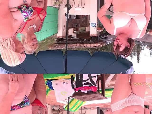 Judys Xxx - Busty Mature Milfs Melody, Randy, And Jojo Get Naughty By The Pool