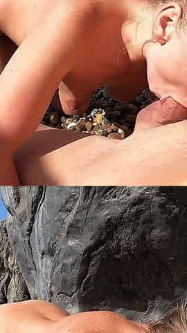 POV Fucking a Wild Blond on Beach Anal Cum When My Nuts Are Flying Jessijek