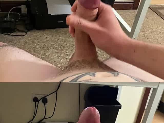 Solo Amateur Edged Tugjob and Jizz flow