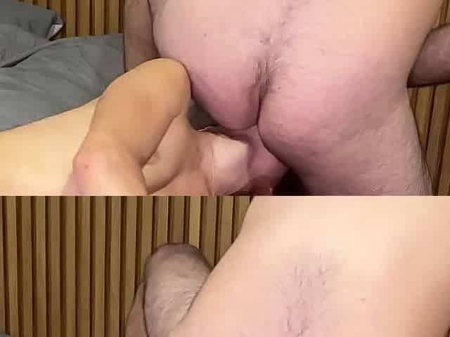 Slim Red Head Licks Butt & Drinks Piddle